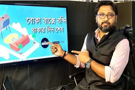 মমিনপুর লক্ষ্মীপূজোয় হামলার ভিডিও ধারনে সাংবাদিক মানব গুহকে আটক