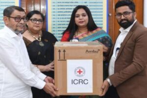 হাম পরিস্থিতি মোকাবিলায় চিকিৎসা সামগ্রী অনুদান দিলো আন্তর্জাতিক রেড ক্রস কমিটি