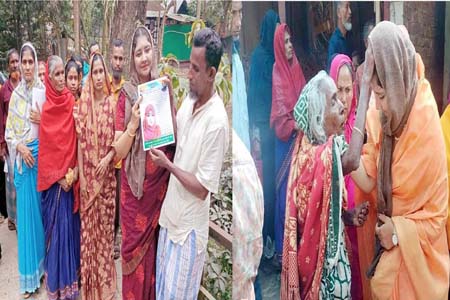 বাবুগঞ্জ উপজেলার নারী ভাইস চেয়ারম্যান প্রার্থী মৌরিন আক্তার আশা’র আলোড়ন সৃষ্টি