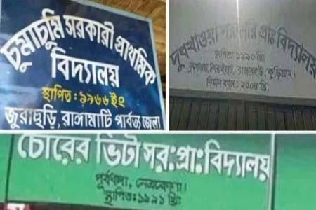 প্রাথমিক বিদ্যালয়ের নেতিবাচক নাম পরিবর্তন