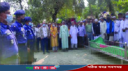 রাষ্ট্রীয় মর্যদায় বীর মুক্তিযোদ্ধা নুরুল হককে সমাহিত