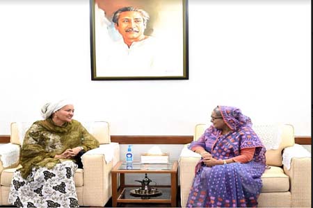 প্রধানমন্ত্রীর সাথে জাতিসংঘের ডেপুটি সেক্রেটারি