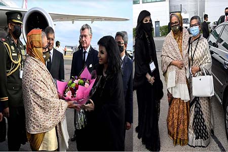 বৃহস্পতিবার বিকেলে লন্ডনে পৌঁছেছেন প্রধানমন্ত্রী শেখ হাসিনা