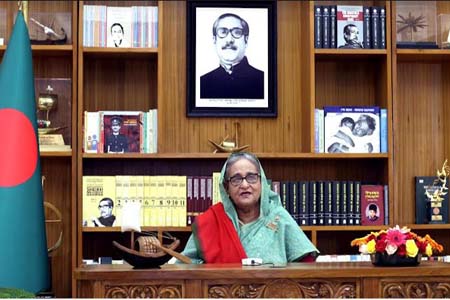 কারও রক্তচক্ষু বাঙালি জাতি কোনোদিন মেনে নেবে না -প্রধানমন্ত্রী