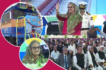 পদ্মা সেতু রেল সংযোগ প্রকল্পের আনুষ্ঠানিক উদ্বোধনে প্রধানমন্ত্রী