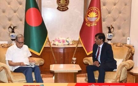 রাষ্ট্রপতির সঙ্গে বশেফমুবিপ্রবি উপাচার্যের সাক্ষাৎ