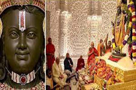 রামমন্দিরের উদ্বোধন করলেন প্রধান যজমান নরেন্দ্র মোদী