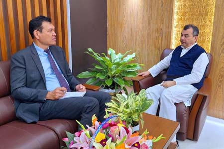 পরিবেশমন্ত্রী সাথে এডিবির কান্ট্রি রিপ্রেজেন্টেটিভের সাক্ষাৎ