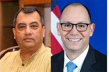 সাবের হোসেন চৌধুরীর সঙ্গে মার্কিন রাষ্ট্রদূতের বৈঠক