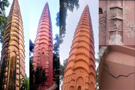 পর্যটকদের দৃস্টি আকর্ষন বাংলার পিসা টাওয়ার গৌরনদীর সরকার মঠ