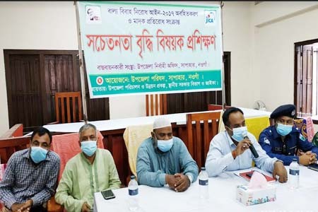 সাপাহারে বাল্য বিবাহ ও মাদক প্রতিরোধে প্রশিক্ষণ