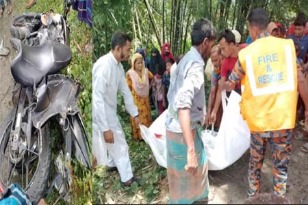 ট্রাক চাপায় স্কুলছাত্র