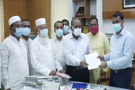 বেনাপোল পৌরসভার নির্বাচনের দাবিতে প্রধানমন্ত্রী বরাবর স্মারকলিপি