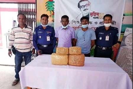 শার্শায় গাঁজা সহ দুই মাদক ব্যবসায়ী আটক