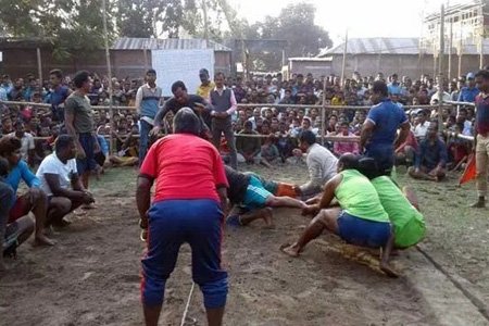 ক্রীড়াপ্রেমীদের মিলন মেলায় ফুলবাড়ীতে হাডুডু টুর্নামেন্ট অনুষ্ঠিত