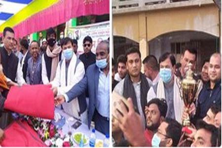 কচুয়ায় ড.সেলিম মাহমুদের কম্বল বিতরন