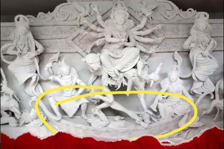 দুর্গাপ্রতিমা থেকে নৌকা সরানোর নির্দেশ, শাহজাদপুরে সনাতন ধর্মাবলম্বীদের মধ্যে ক্ষোভ