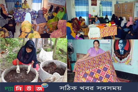 গৌরনদীতে প্রশিক্ষণ নিয়ে স্বাবলম্বী হচ্ছেন গ্রামীণ নারীরা