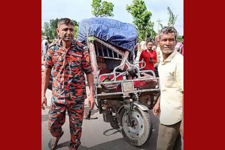 পঞ্চগড়ের বোদায় ট্রাক-অটো মুখোমুখি সংঘর্ষে নিহত ১, আহত ৩