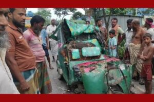দাঁড়িয়ে থাকা ট্রাকে অটোরিকশার সজোরে ধাক্কা, প্রাণ গেল ২ জনের
