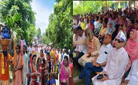 আগৈলঝাড়ায় শুভ জন্মষ্টমী