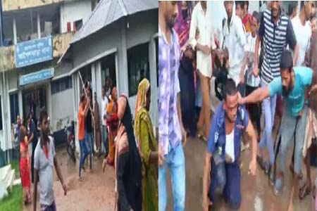 গুজবকে কেন্দ্র করে থানায় হামলা