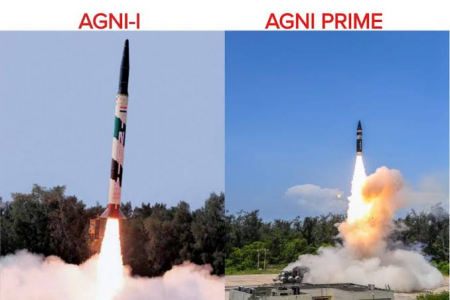 অগ্নি প্রাইম নামে ভয়ঙ্কর ক্ষেপণাস্ত্রের পরীক্ষা চালালো ভারত