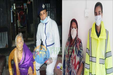 দি নিউজের নিউজ দেখে আগৈলঝাড়ায় বৃদ্ধার দায়িত্ব নিলেন ওসি, পুত্রবধূ আটক