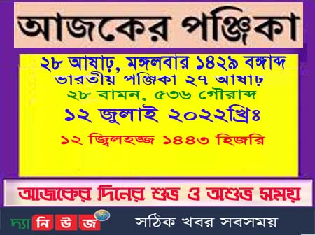 আজকের পঞ্জিকা
