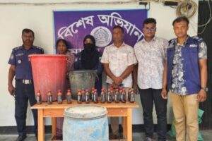 মান্দায় ২১০৫ লিটার ওয়াশ উদ্ধার, আটক ১