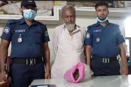 বেনাপোলে গাঁজা সহ মাদক ব্যবসায়ী আটক