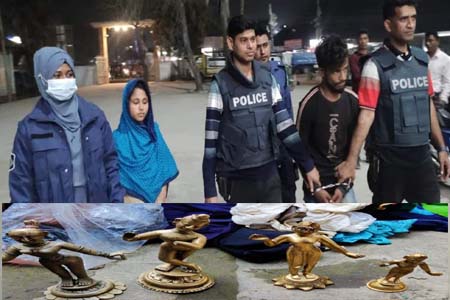 নোয়াখালীতে ৪টি চোরাই মূর্তিসহ গ্রেফতার-২