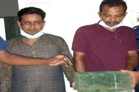 গৌরনদীতে তক্ষকসহ দুইজন গ্রেপ্তার