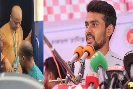 রাষ্ট্রদ্রোহে যুক্ত থাকলে যেই হোক ছাড় দেওয়া হবেনা -চিন্ময় কৃষ্ণ প্রসঙ্গে আসিফ মাহমুদ