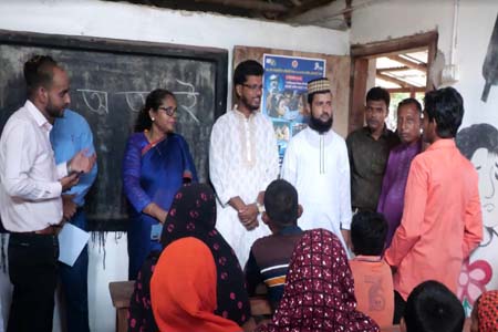 হরিণাকুন্ডুর শের আলী অটিস্টিক প্রতিবন্ধী বিদ্যালয় পরিদর্শনে সমাজকল্যাণ মন্ত্রালয়ের সহকারী সচিব