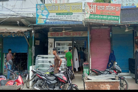 বেনাপোল বাজারে আজিজ মিষ্টান্ন ভান্ডারে স্বাস্থ্য বিধি মানছে না