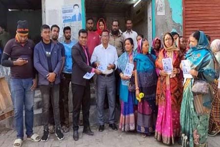 প্রভাষক বজলুর রহমানের ব্যাপক গণসংযোগ