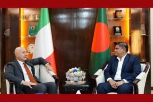 প্রতিরক্ষা খাতে সহযোগিতা বাড়াতে বাংলাদেশ-ইতালির আলোচনা