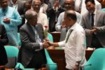 লাল গোলাপে নতুন রাষ্ট্রপতিকে শুভেচ্ছা জানালেন প্রধানমন্ত্রী