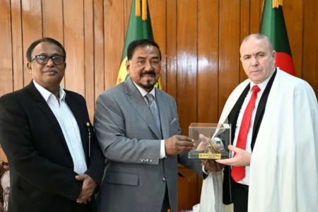 স্পিকারের সঙ্গে আলজেরিয়ার রাষ্ট্রদূত সাক্ষাৎ