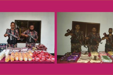 বেনাপোলে বিজিবির অভিযানে চোরাচালান পণ্য আটক