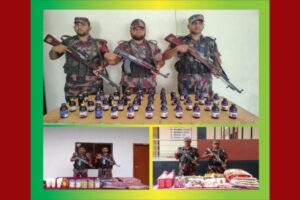 বেনাপোলে বিজিবি অভিযানে মাদকদ্রব্য ও চোরাচালান পণ্য আটক