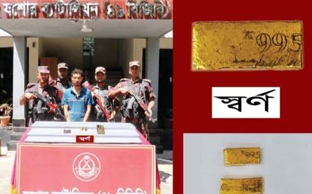 স্বর্ণবারসহ যুবক আটক