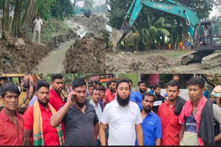 দ্রুত ড্রেনের খনন কাজ