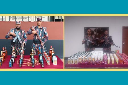 যশোর সীমান্তে অভিযান চালিয়ে মালিকবিহীন মাদকদ্রব্য এবং অবৈধ চোরাচালানী মালামাল আটক করেছে বিজিবি