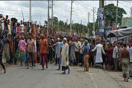 ভাঙ্গায় আবারও সড়ক অবরোধ