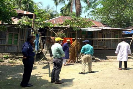 ভোলায় করোনা সন্দেহে ৯ টি ঘর লকডাউন