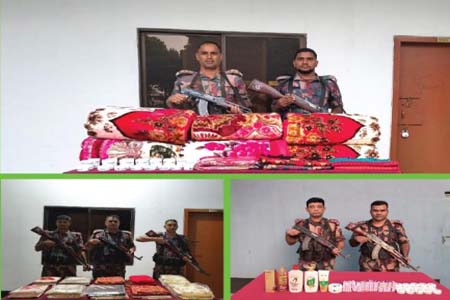 বিজিবির অভিযানে কসমেটিক্স সামগ্রী আটক