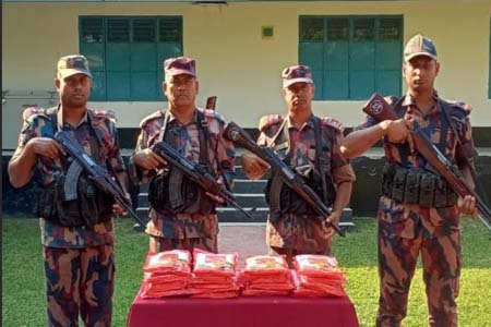 বিজিবির অভিযানে চোরাচালান পণ্য আটক 