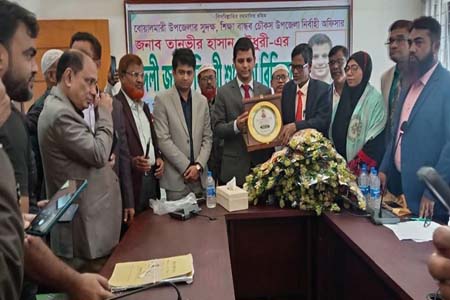 হাসান চৌধুরীর অশ্রুসিক্ত বিদায় সংবর্ধনা